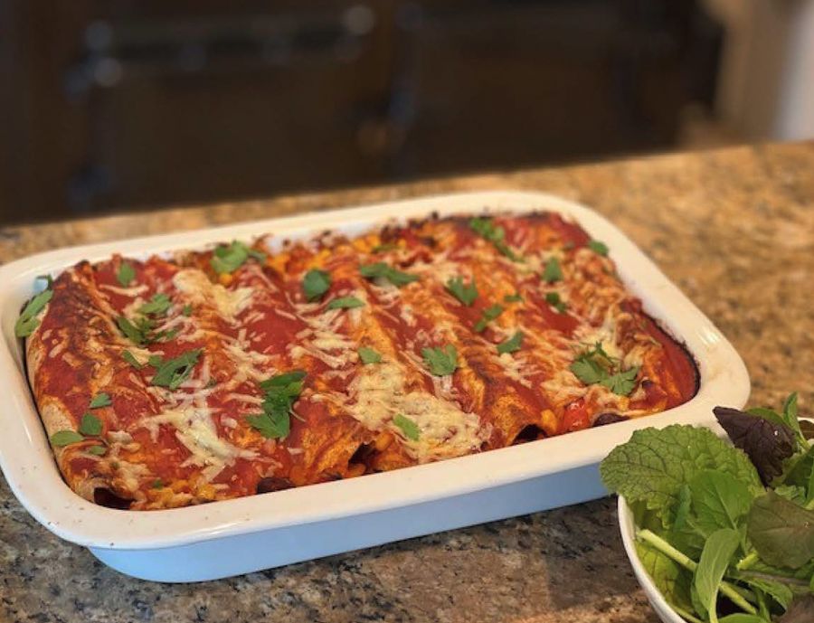 Bean Tortilla Bake